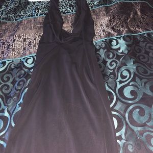 Lily X cleavage bearing dress